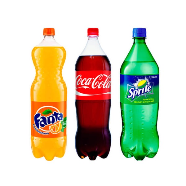 Sprite, Fanta, Coca-Cola